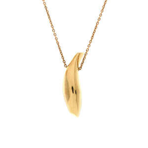 Tiffany & Co. Frank Gehry Fish Necklace 18K Yellow Gold
